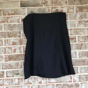 Spring Street Pinstripe Flared Skirt